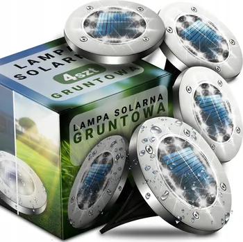 Venkovní osvětlení Solární lampa MAXSELL , stříbrná, 12,6 cm, 4 ks