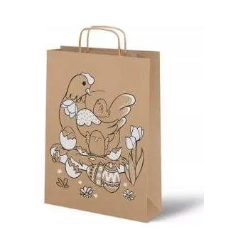 Dárková taška Dárková taška s uchem Velikonoce papírová 1 Ks.
