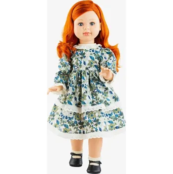 Panenka Sandra v zeleno-modro-bílých šatech - kloubová od Paola Reina ze Španělska (Las Reinas - Sandra 60 cm)