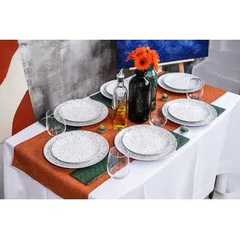 Talíř LUBIANA TERACO Jídelní Servis sada pro 6 osob, 18dílná, design 9051