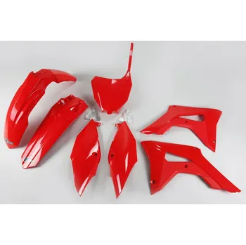 UFO kompletní sada plastů HONDA CRF 250R 18-21, CRF 450R 17-20, barva červená (UFO kompletní sada plastů HONDA CRF 250R 18-21, CRF 450R 17-20, barva červená)