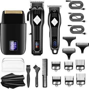 Holicí strojek STROJEK NA VLASY PÁNSKÝ VOUSŮ TĚLA ZASTŘIHOVAČ + HOLICÍ STROJEK ČERNÝ