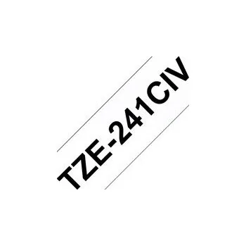 Brother TZe-241CIV - Černá na bílé - Role (1,8 cm x 8 m) 1 kazeta y lamino páska - pro Brother PT-D600; P-Touch PT-1880, D450, D
