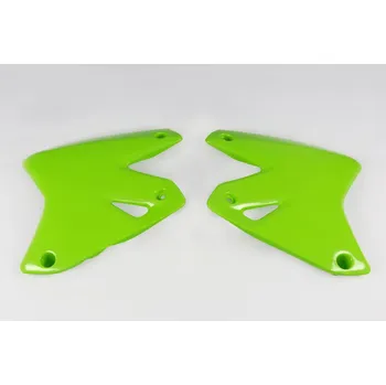Autodíl UFO kryty chladiče KAWASAKI KLX 400R 03-25, barva zelená - nahrazený SU03978026 (UFO kryty chladiče KAWASAKI KLX 400R 03-25, barva zelená - nahrazený SU03978026)