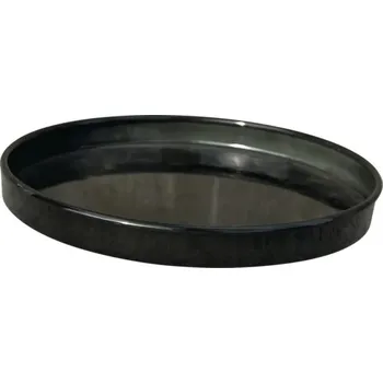 Květináč Podmiska kovová Ø 33 x 4 cm modrá