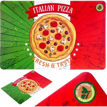 prostírání Kuchyňská podložka / prostírání na stůl do pizzerie, restaurace – PIZZA – pod talíře