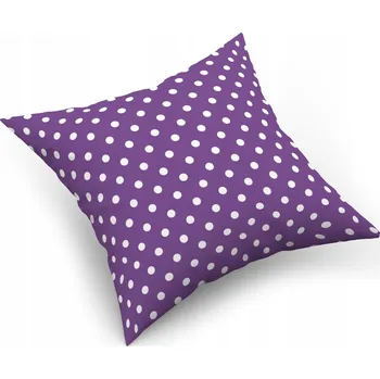 Povlak na dekorativní polštářek Povlak na polštářek "jasiek" 40x40 100% BAVLNA Puntíky 47 Fialová