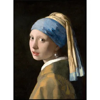 Obraz Plakát Jan Vermeer - Dívka s perlou bez rámu 42 x 59,4 cm