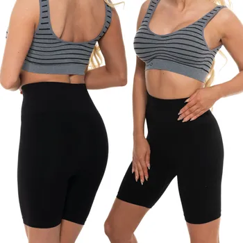 Dámské legíny Legíny Kolárky Kryjící Vysoký Pas Krátké Kraťasy Sportovní Bambus L/XL