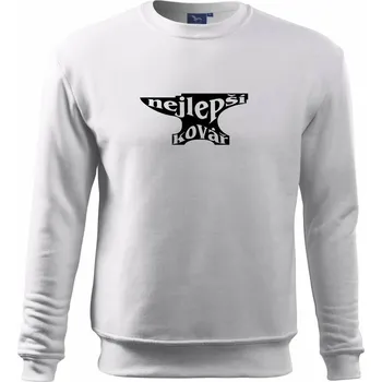 Pánská mikina Nejlepší kovář - Mikina Essential pánská - M ( Bílá )