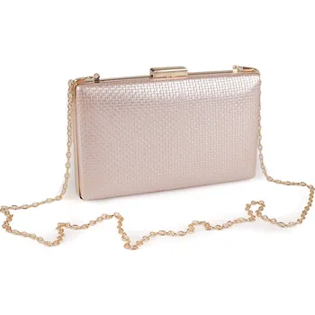 Kabelka - psaníčko metalické, barva 3 růžové zlato zlatá