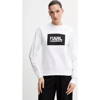 Dámská mikina Bavlněná mikina Karl Lagerfeld ASW20006 bílá 00X, vel. XS