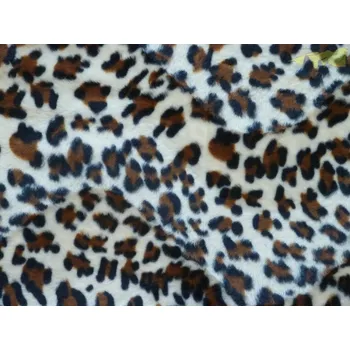 kožešinová látka muton vzor leopard
