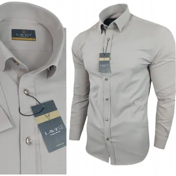 Pánská móda Koszula męska ležérní bavlna tričko s dlouhým rukávem LAVIER , velikost XXL