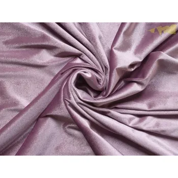 elastický starorůžový polyesterový samet