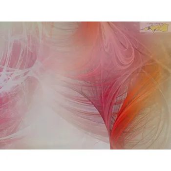 smetanová hedvábná šatovka 2477 abstraktní vzor