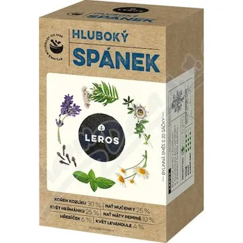 Přípravek na podporu paměti a spánku LEROS Hluboký spánek čaj 20x1g