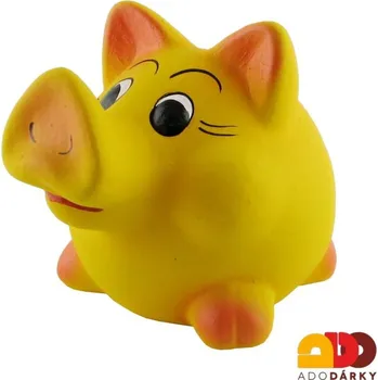 Pokladnička Pokladnička prase malé žluté 17 cm (Pokladnička prasátko)