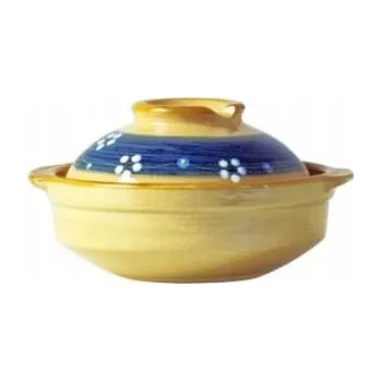 Kameninový hrnec s víkem na kimchi, zapékání a guláše, 17 cm