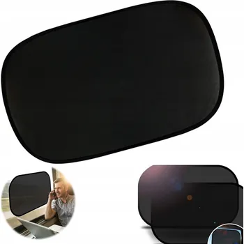 Stínítko do auta SLUNEČNÍ CLONY DO AUTA S PŘÍSAVKAMI SADA 2 KS DVOJITÁ VRSTVA