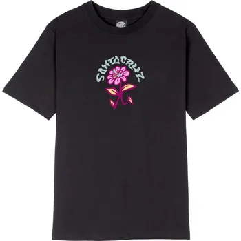 Dámské tričko SANTA CRUZ triko - Delfino Flower Front T-Shirt Black (BLACK) velikost: 8