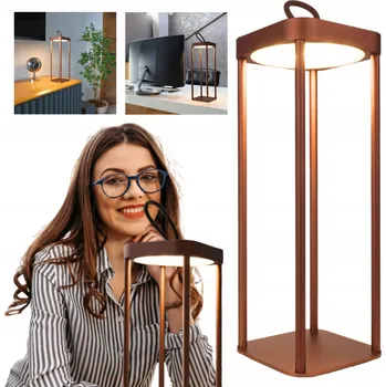 Lampička STOJÍČKOVÁ LAMPA NA STŮL NOČNÍ LED ELEGANTNÍ VÝKONNÁ 2 REŽIMY 10H BEZ NABÍJENÍ