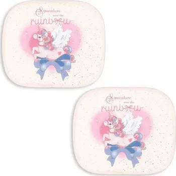 Sluneční brýle Sluneční clony Konges Sløjd 2 PACK CAR SUNSHADE 2-pack KS103115 růžová 03X, vel. ONE SIZE