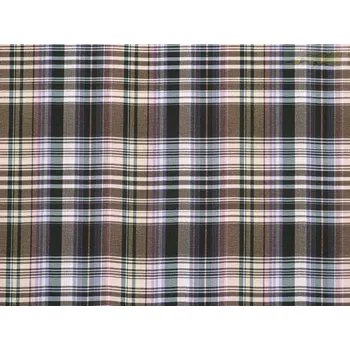 košilová látka 9850 růžová kostkovaná