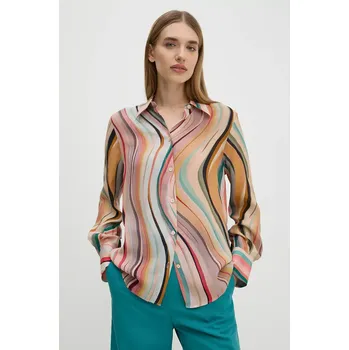 Pánská košile Košile s příměsí hedvábí PS Paul Smith regular, s klasickým límcem, W2R.335B.N31190 vícebarevná MLC, vel. 36