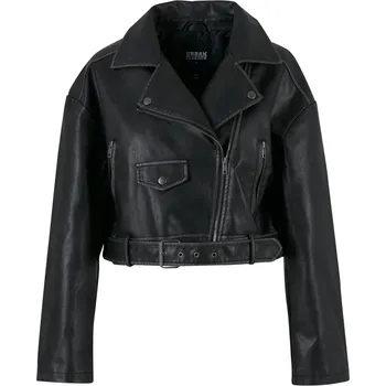 Dámská casual bunda Bunda - imitace kůže z Urban Classics - Dámská vintage kožená bunda - Ženy - černá