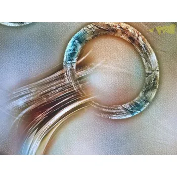 béžové hedvábí 2041 s kruhy