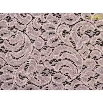 Krajka lososová elastická krajka Verona