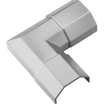 Rohová přípojka lišty GOOBAY 90780 Silver