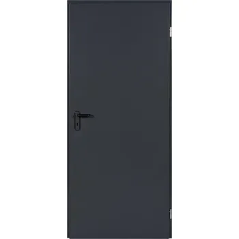 Vchodové dveře Vchodové dveře Hörmann plné levé šedé protipožární 90 cm 40 mm