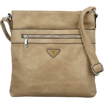 Kabelka Trendy dámská koženková crossbody Laka, béžová
