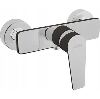 Vodovodní baterie Sprchová baterie páková nástěnná Invena DOKOS černá