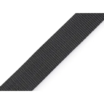 Popruh polypropylenový šíře 30 mm tloušťka 2 mm, barva 18 šedá tmavá