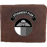 Kožená peněženka Striker 43. výsadkový pluk Chrudim - hnědá