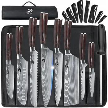 Kuchyňský nůž PROFESIONÁLNÍ SADA NOŽŮ NEJVYŠŠÍ KVALITY, SPECIÁLNÍ OCEL, TVRDOST 56-58 HRC