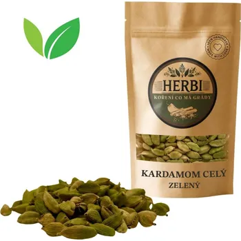 Koření Herbi Kardamom celý zelený, 10 g – voňavé orientální koření do kávy a dezertů