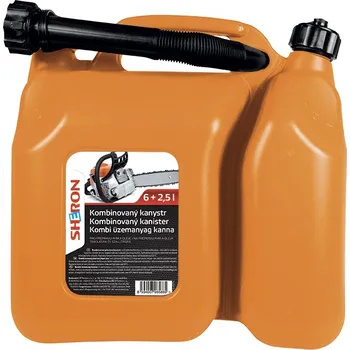 Kanystr SHERON Kanystr kombinovaný 6 + 2,5 lt oranžový
