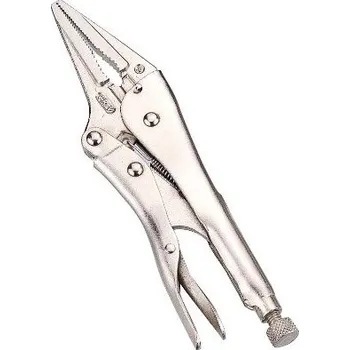 Dílna ASTA A-TL06, samosvorné kleště s dlouhými čelistmi 168 mm | nastavitelný šroub, uvolňovací páka