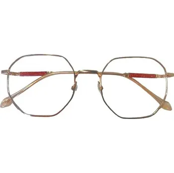 Brýlová obroučka Retro třpytivé brýle proti modrému světlu - Růžově zlaté