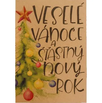 Přáníčko BeBechy - recyklovaný papír - Rok tiskopis