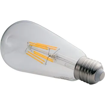 Žárovka LED žárovka E27 filament průhledná bílá teplá 14W