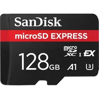 Ukládání dat SanDisk micro SDXC karta 128GB Express (880/480 MB/s, A1, UHS-I, U3)
