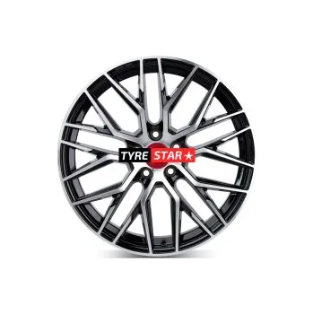 Alu kolo MAM RS4 7x16 5x100 ET38 BLACK FRONT POLISH