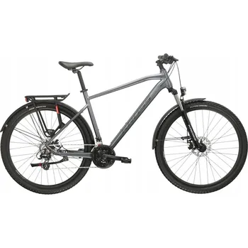 Horské kolo Horské kolo MTB Kross Hexagon 2.0 EQ, rám 17 palců, kola 27,5", šedé