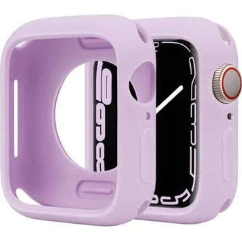 Pouzdro na mobilní telefon Ochranné silikonové pouzdro pro Apple Watch 41mm - fialové