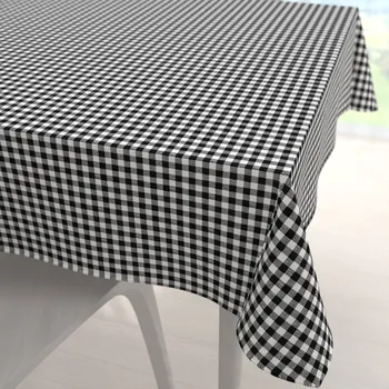 ubrus Bavlněný čtvercový ubrus Sandra SA-060 Černo-bílé kostičky 110x110 cm